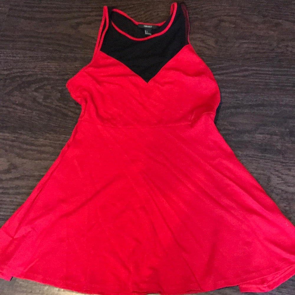 Red cocktail dress